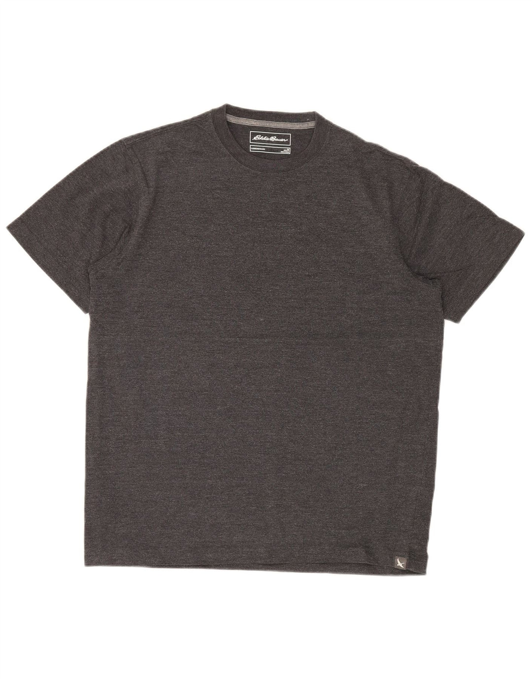 EDDIE BAUER Mens T-Shirt Top Medium Grey Flecked Cotton