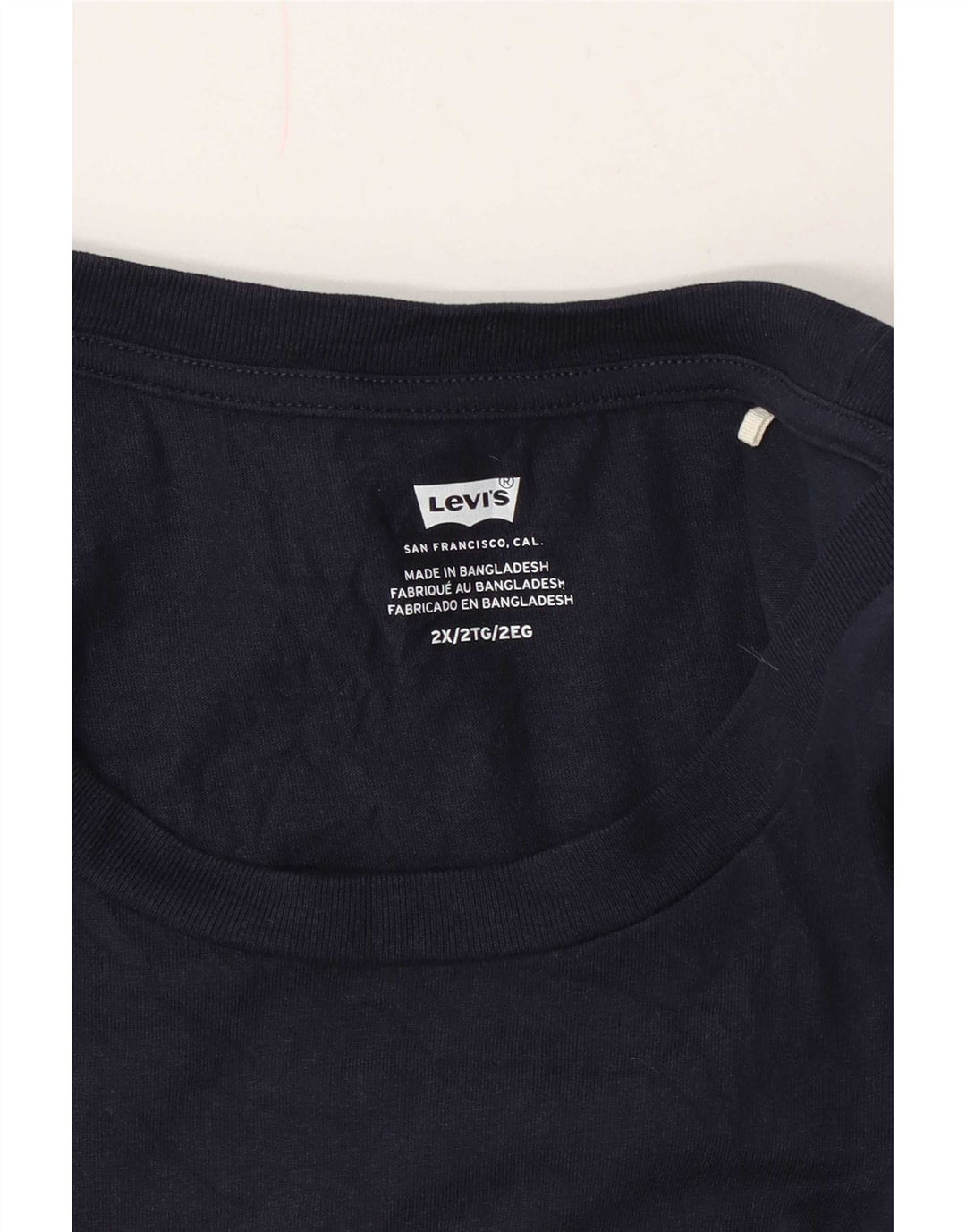 Levi's Mens Graphic T-Shirt Top 2XL Navy Blue