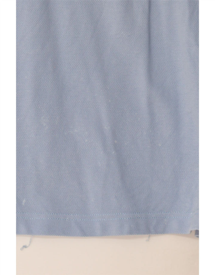 Timberland Mens Regular Fit Polo Shirt Large Blue Cotton
