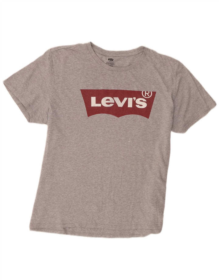 Levi's Mens Graphic T-Shirt Top 2XL Grey Cotton