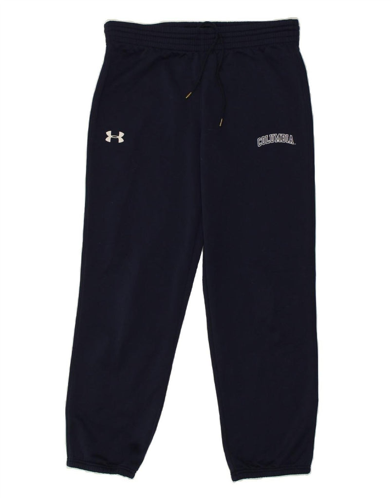 UNDER ARMOUR Mens Tracksuit Trousers Joggers Medium Navy Blue Polyester | Vintage Under Armour | Thrift | Second-Hand Under Armour | Used Clothing | Messina Hembry 