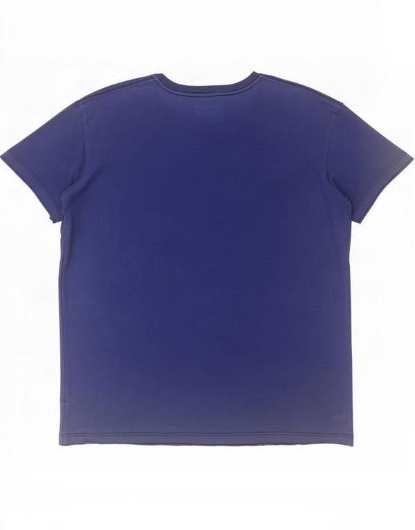 Diesel Mens Graphic T-Shirt Top Large Blue