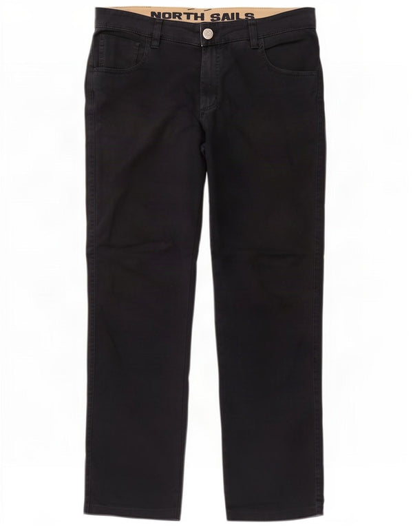 North Sails Mens Straight Casual Trousers IT 50 Large W38 L32 Navy Blue