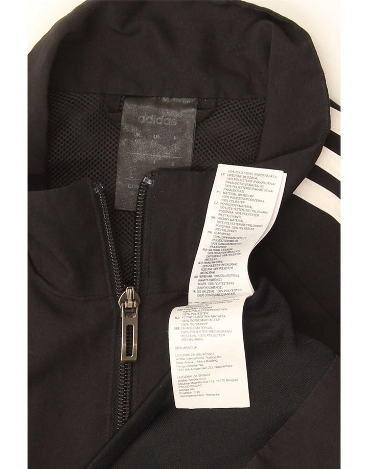 Adidas Mens Climalite Tracksuit Top Jacket Small Black Polyester