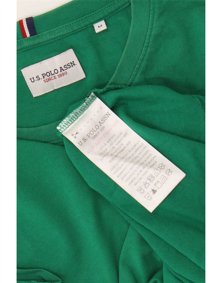 U.S. Polo Assn. Mens T-Shirt Top Medium Green Cotton