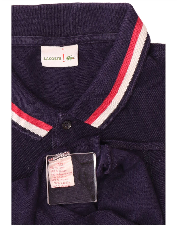 Lacoste Mens Polo Shirt Size 6 XL Purple Cotton