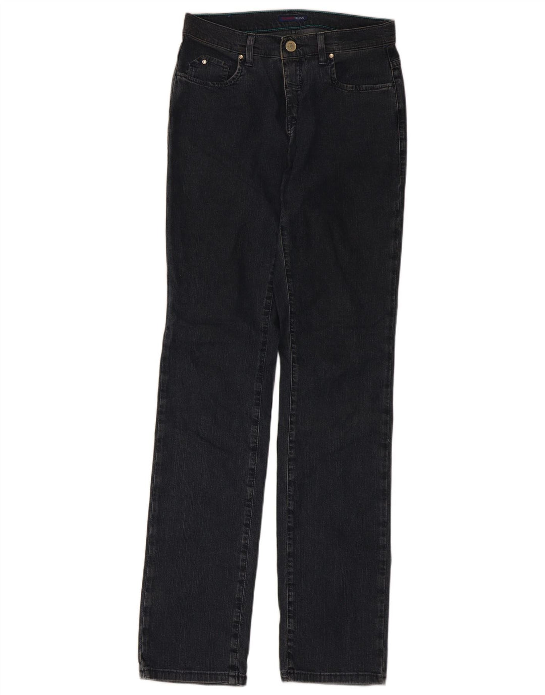 Trussardi Womens Straight Jeans W27 L33 Navy Blue