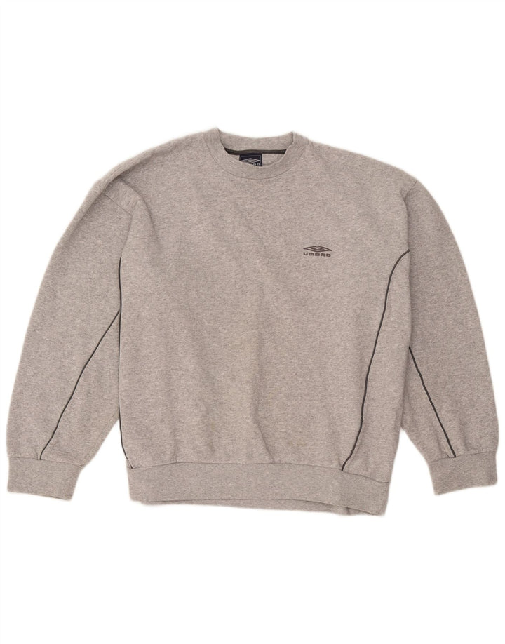 Umbro Mens Sweatshirt Jumper XL Grey Cotton