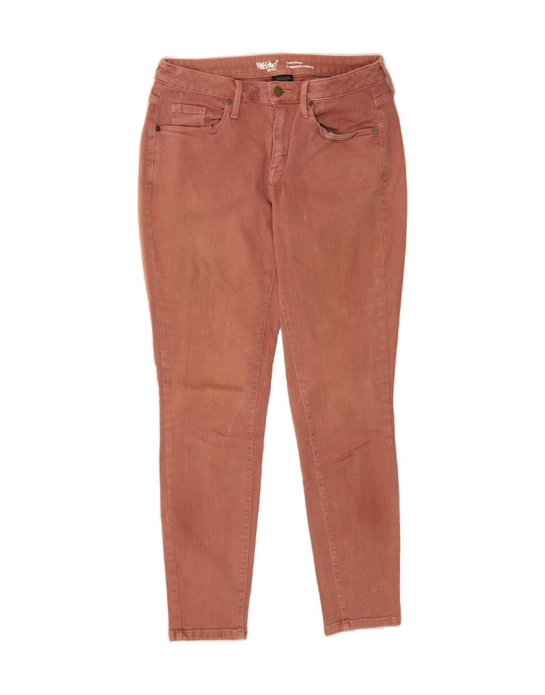 MOSSIMO Womens Curvy Skinny Jeans US 8 Medium W30 L29 Pink Cotton Vintage Mossimo and Second-Hand Mossimo from Messina Hembry 
