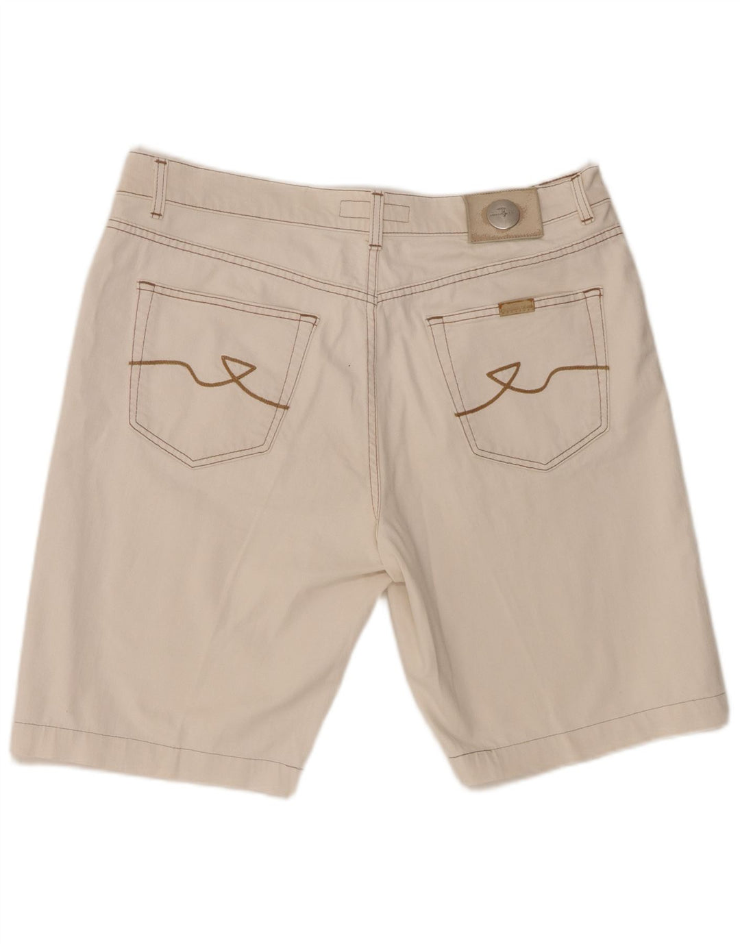 TRUSSARDI Mens Casual Shorts W38 XL  White Cotton