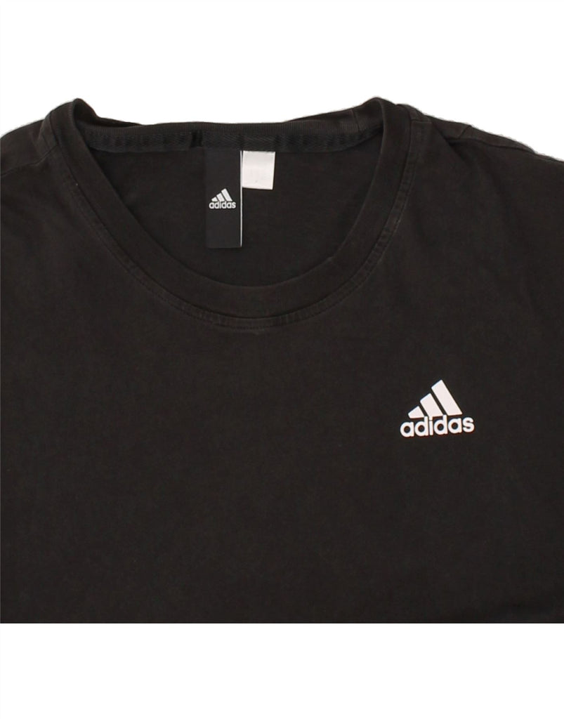 ADIDAS Mens T-Shirt Top Medium Black | Vintage Adidas | Thrift | Second-Hand Adidas | Used Clothing | Messina Hembry 