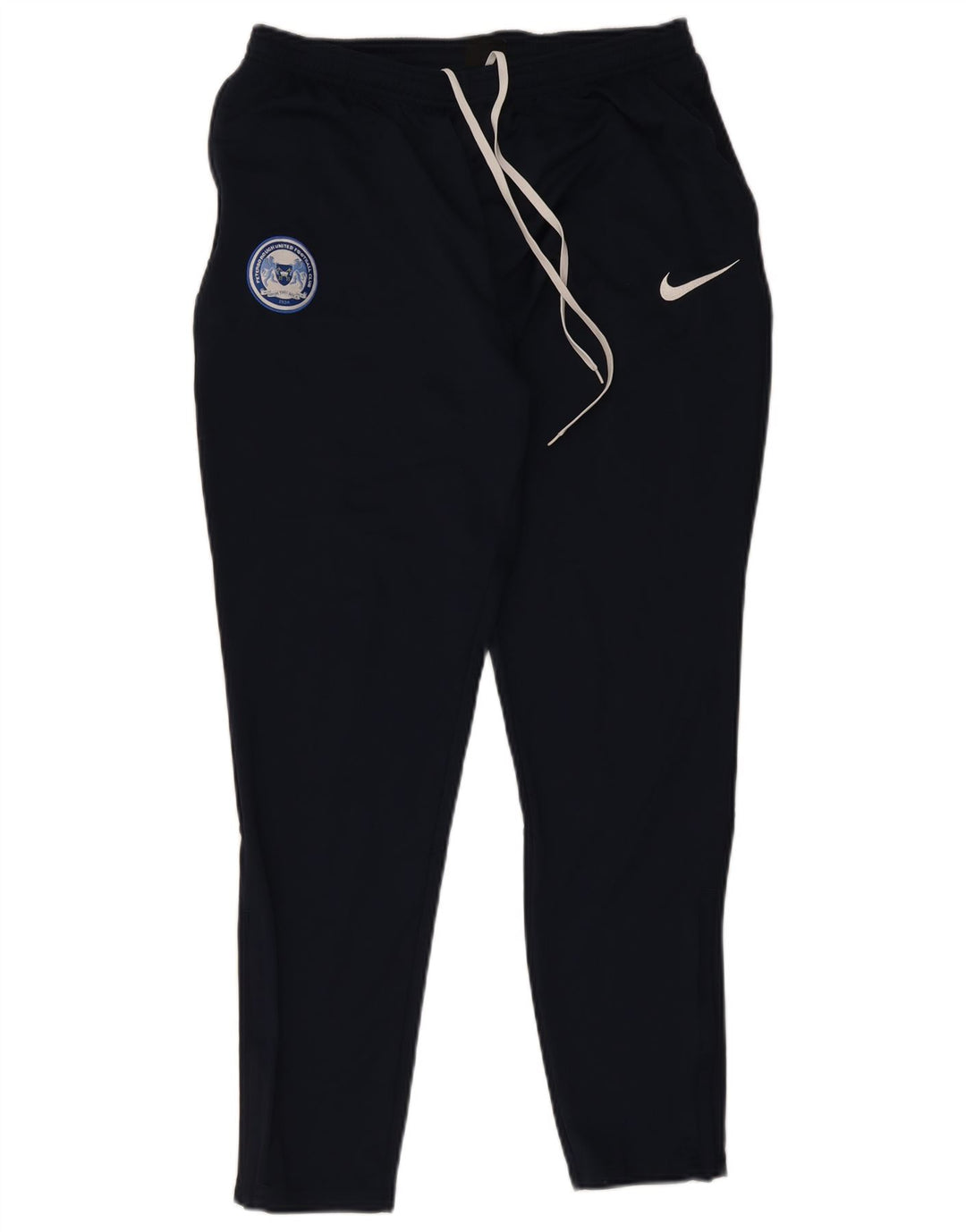 Nike Mens Dri Fit Tracksuit Trousers Large Navy Blue Polyester