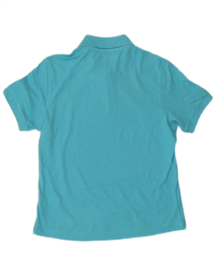 Kappa Womens Regular Fit Polo Shirt UK 14 Medium Blue Cotton