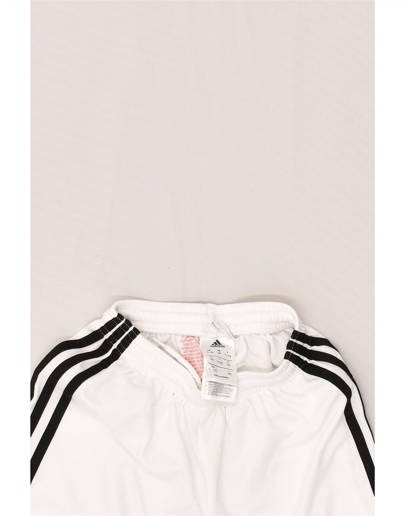 ADIDAS Boys Climalite Sport Shorts 11-12 Years White Polyester | Vintage Adidas | Thrift | Second-Hand Adidas | Used Clothing | Messina Hembry 