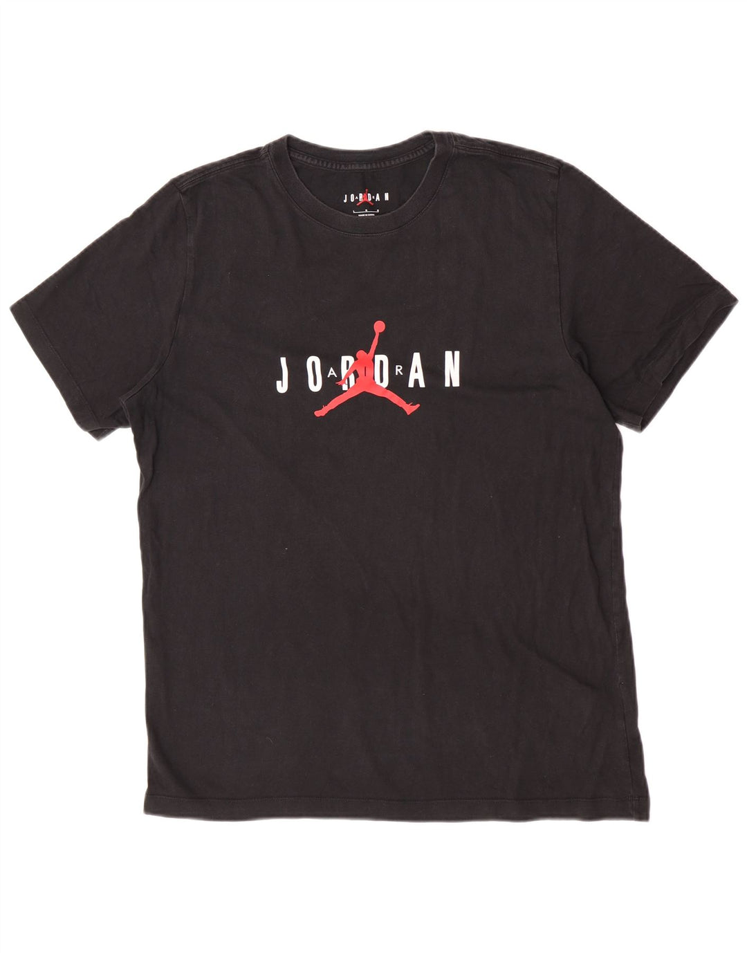 Jordan Mens Graphic T-Shirt Top Large Black Cotton