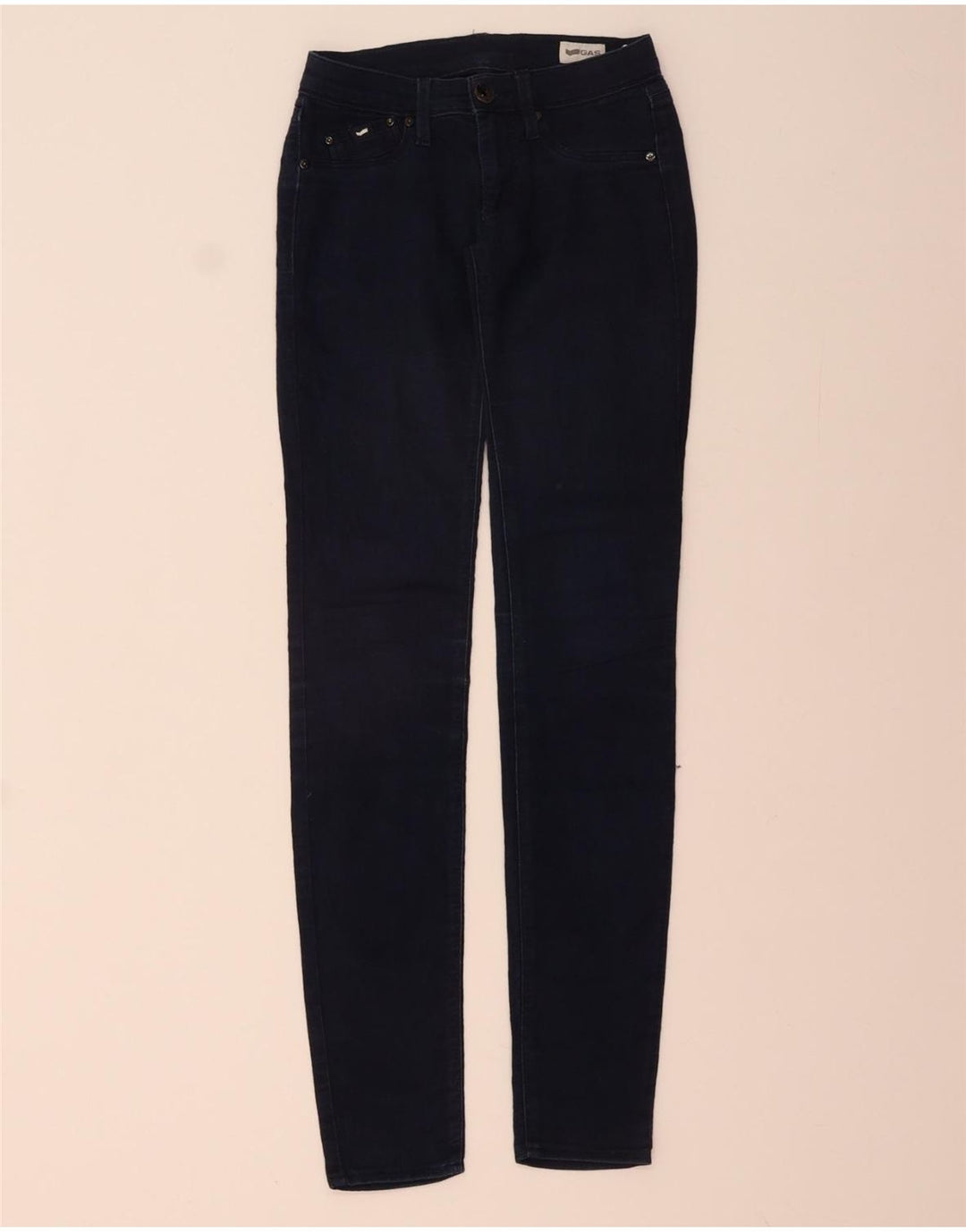 GAS Womens Sumatra Slim Jeans W25 L32 Navy Blue Cotton