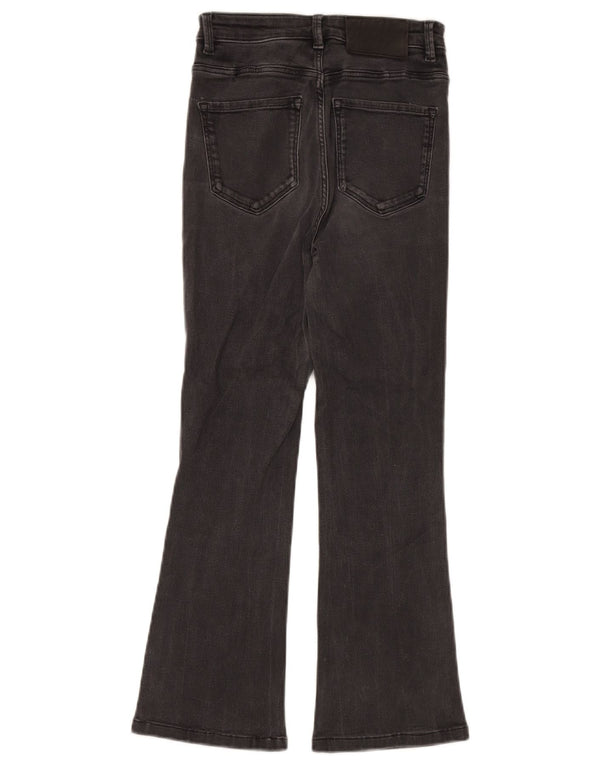 Massimo Dutti Womens Flared Jeans EU 34 2XS W24 L24 Grey Cotton