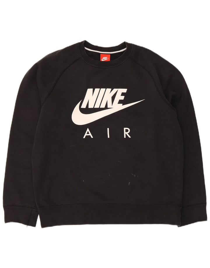 Nike Mens Graphic Sweatshirt Jumper Medium Black