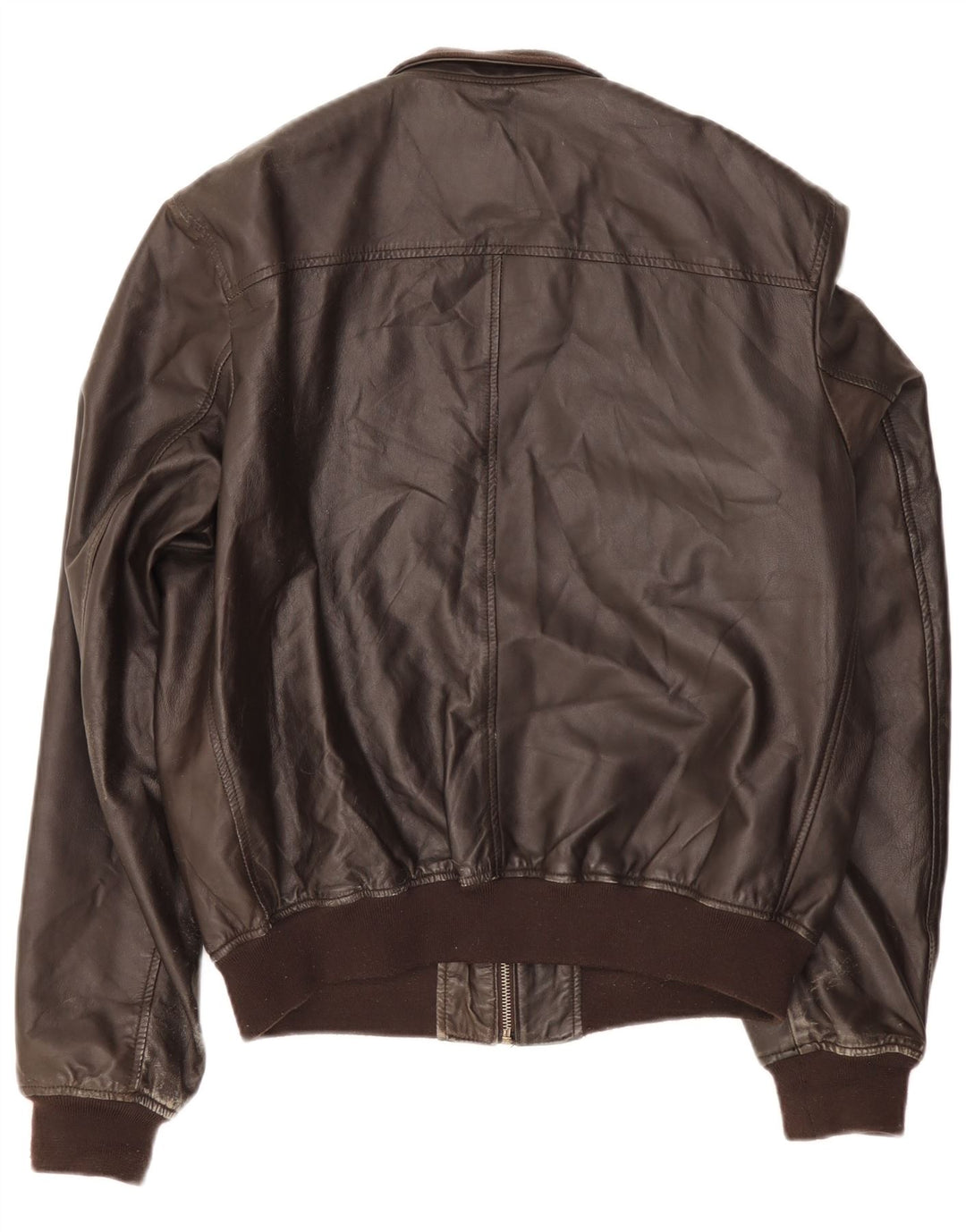 Vintage Mens Leather Jacket UK 42 XL Brown