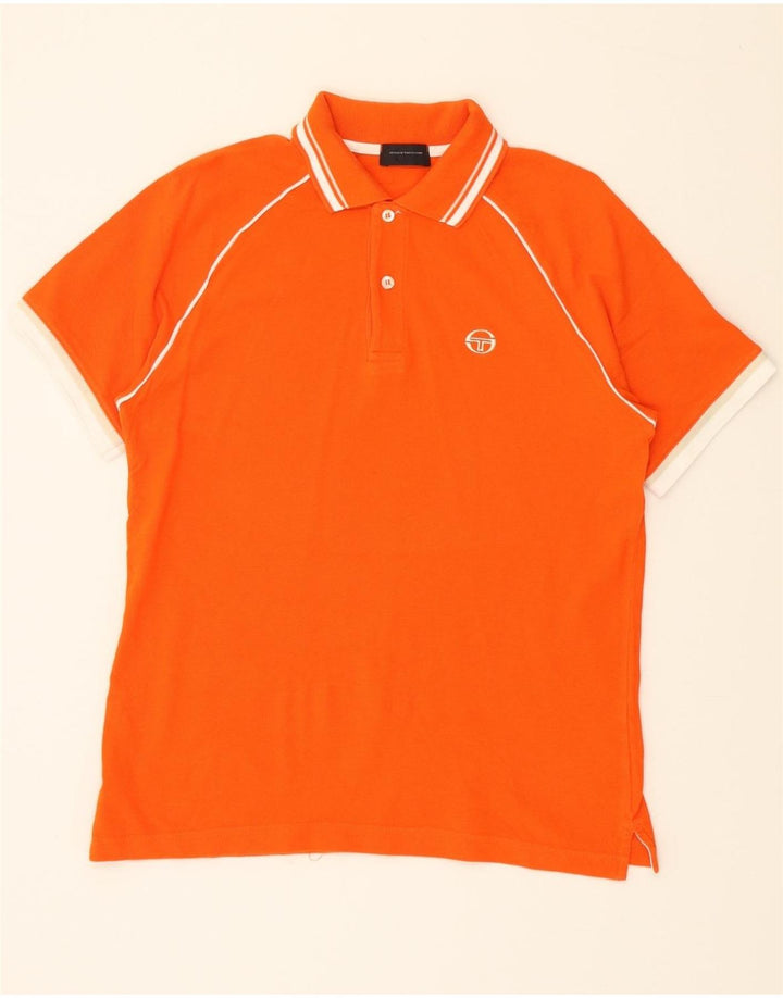 SERGIO TACCHINI Mens Polo Shirt Medium Red Vintage Sergio Tacchini and Second-Hand Sergio Tacchini from Messina Hembry 