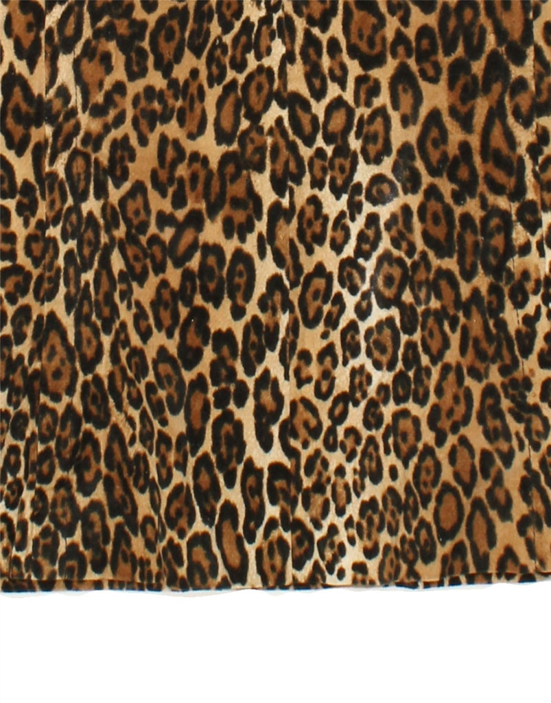 ATOS LOMBARDINI Womens Straight Skirt IT 46 Large W32 Brown Animal Print Vintage Atos Lombardini and Second-Hand Atos Lombardini from Messina Hembry 