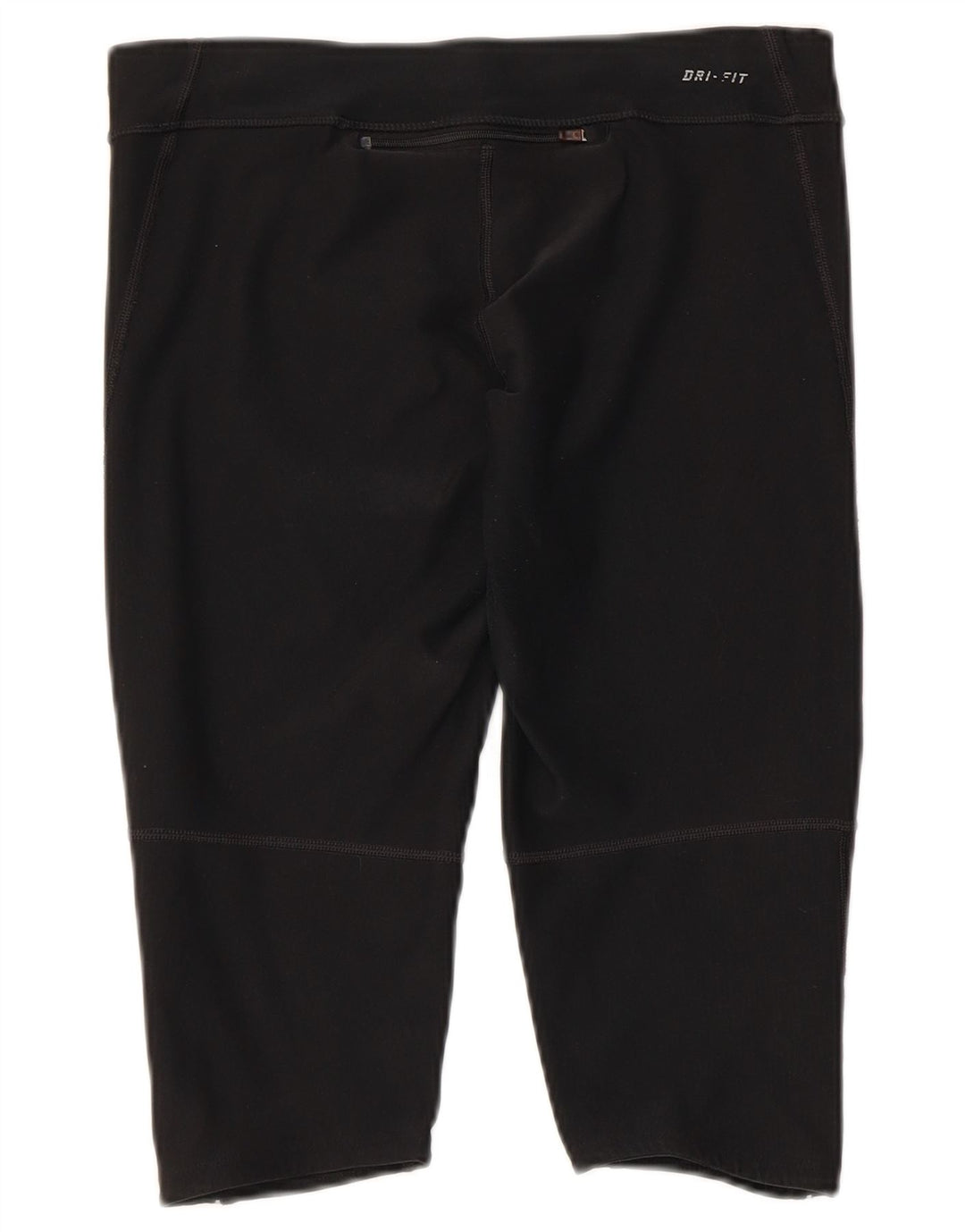 NIKE Womens Dri Fit Capri Leggings UK 12 Medium  Black Polyester