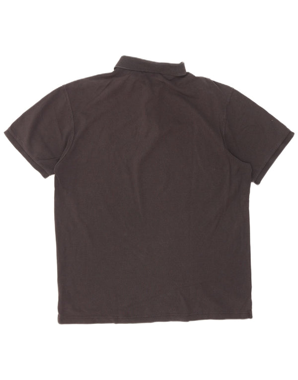 Gant Mens Regular Fit Polo Shirt Large Black Cotton