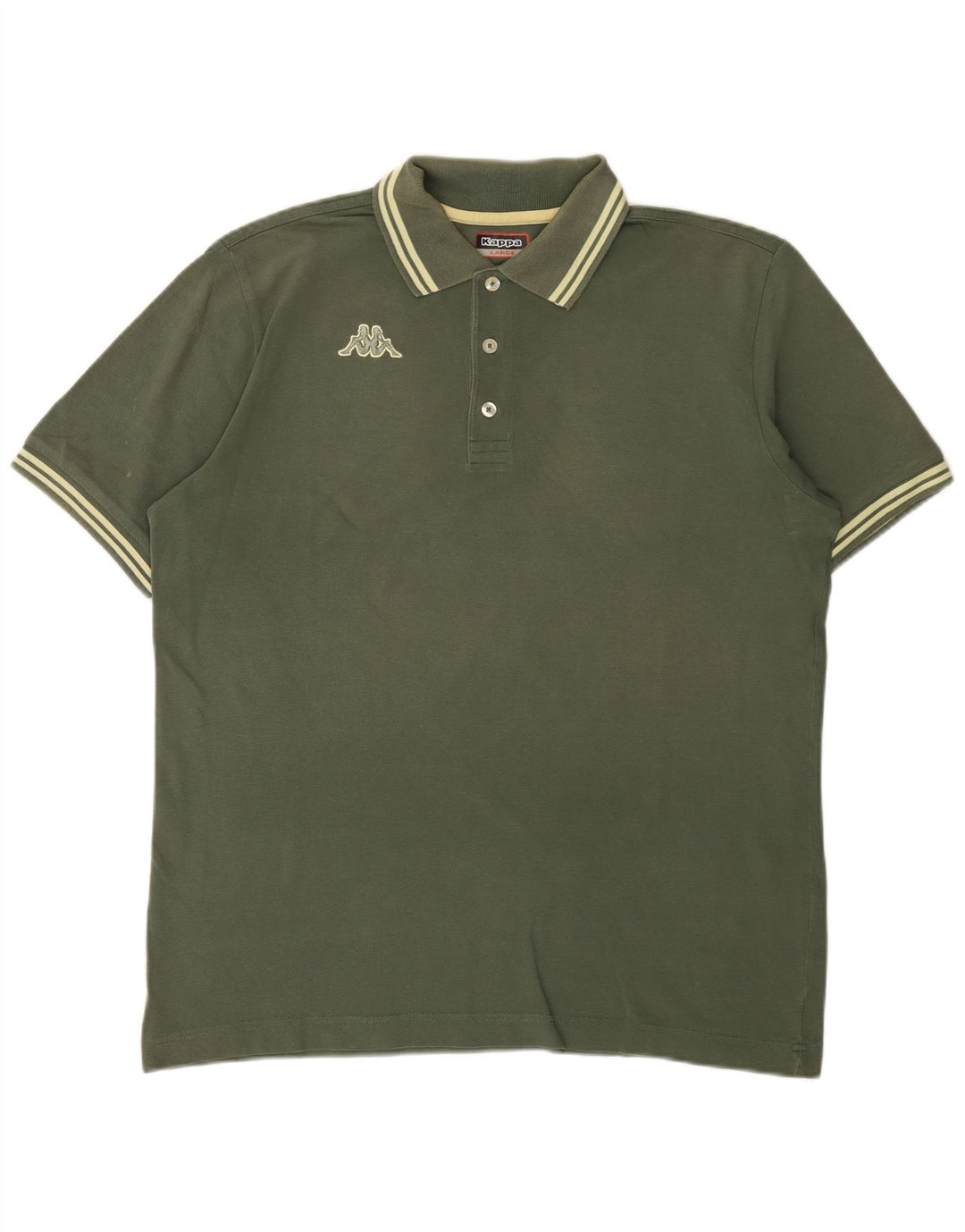 Kappa Mens Polo Shirt Large Khaki