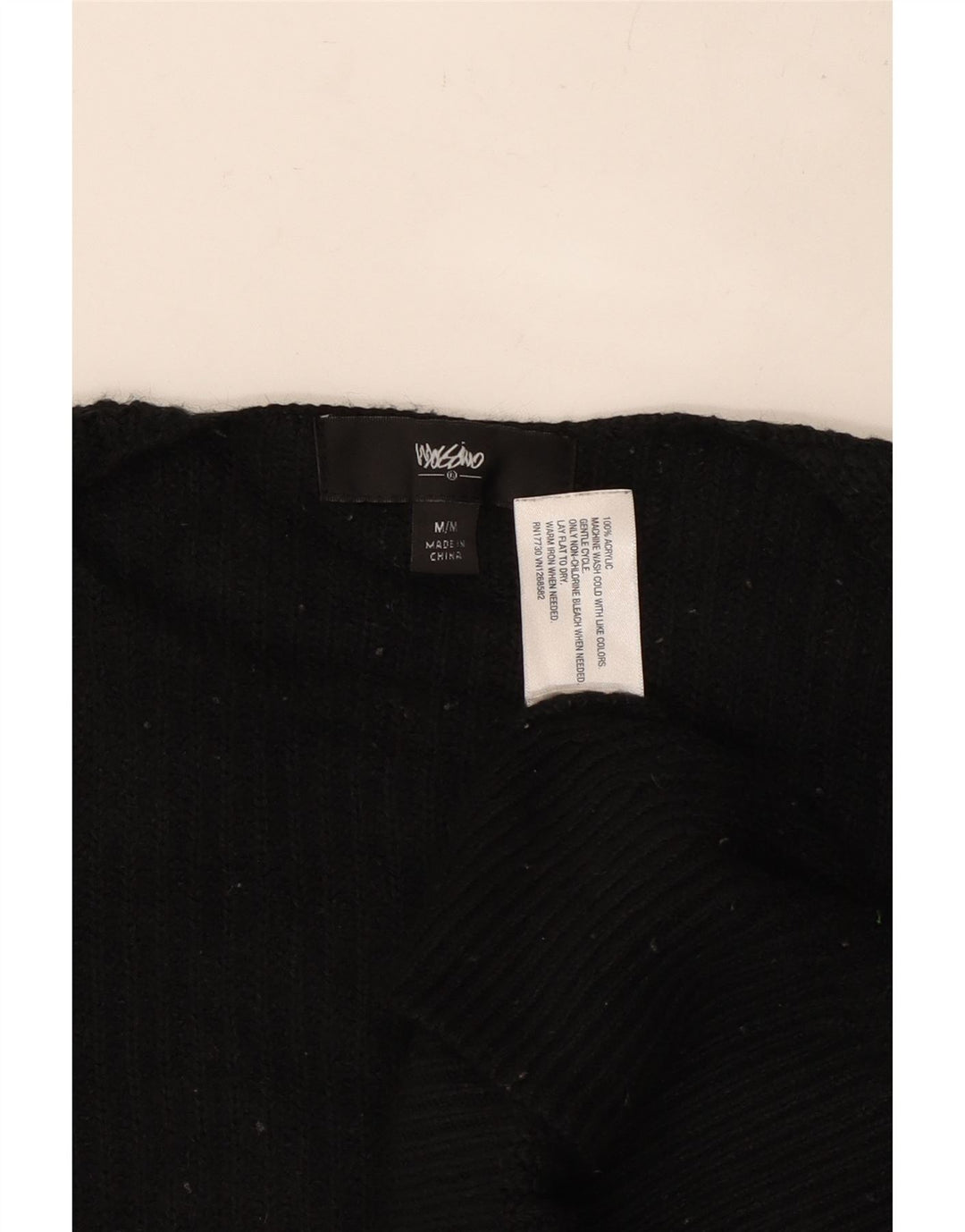 MOSSIMO Womens Oversized Open Cardigan Sweater UK 14 Medium Black Acrylic