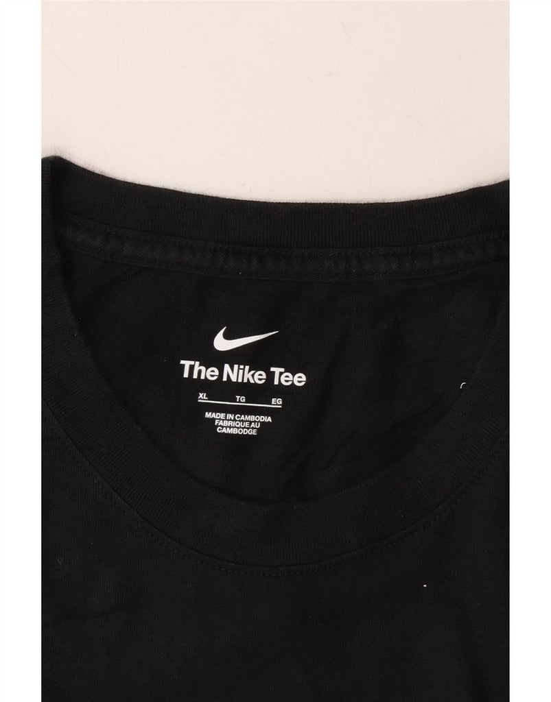 NIKE Mens Graphic T-Shirt Top XL Black Cotton Vintage Nike and Second-Hand Nike from Messina Hembry 
