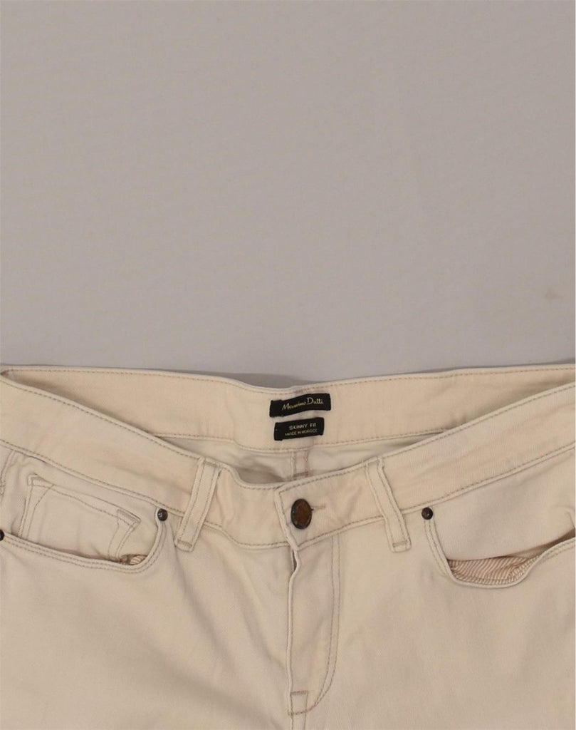 MASSIMO DUTTI Womens Skinny Jeans  EU 38 Small W28 L27 Beige Cotton | Vintage Massimo Dutti | Thrift | Second-Hand Massimo Dutti | Used Clothing | Messina Hembry 