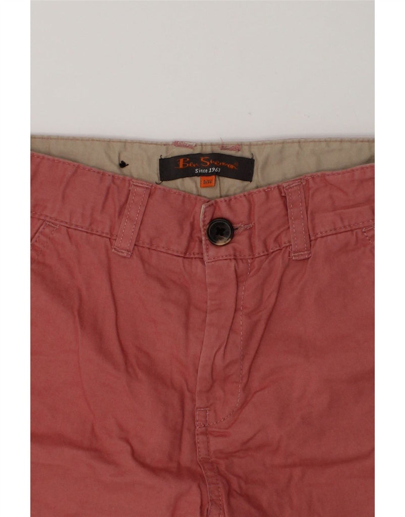 BEN SHERMAN Boys Chino Shorts 8-9 Years W24  Red Cotton | Vintage Ben Sherman | Thrift | Second-Hand Ben Sherman | Used Clothing | Messina Hembry 