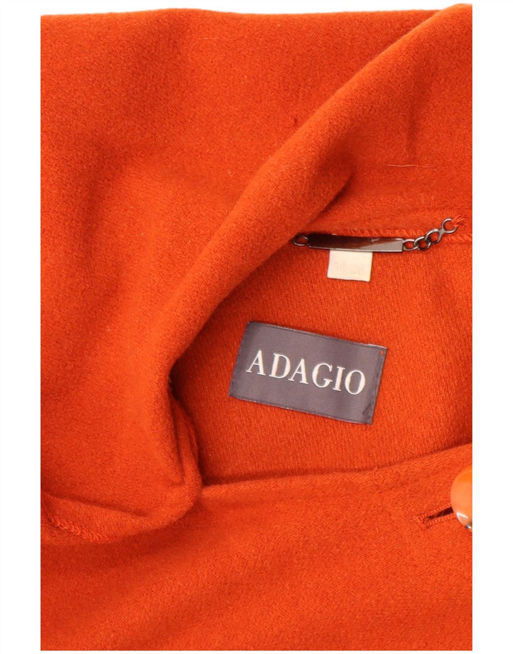 Adagio Womens Poncho Coat IT 36/38 XS Orange