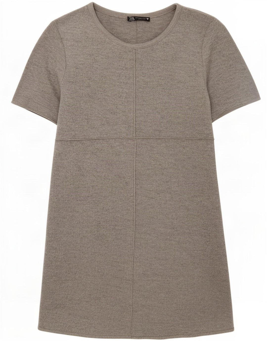 Zara Womens T-Shirt Dress UK 8 Small Grey Polyester