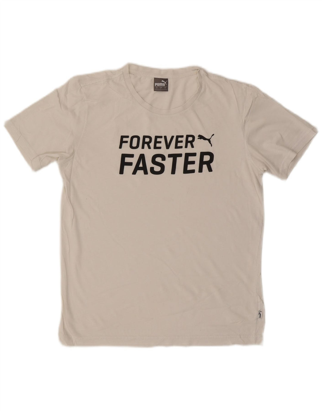 PUMA Mens Graphic T-Shirt Top Small White