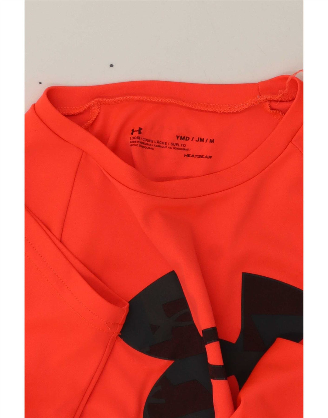 Under Armour Boys Graphic T-Shirt Top 9-10 Years Medium Orange Polyester