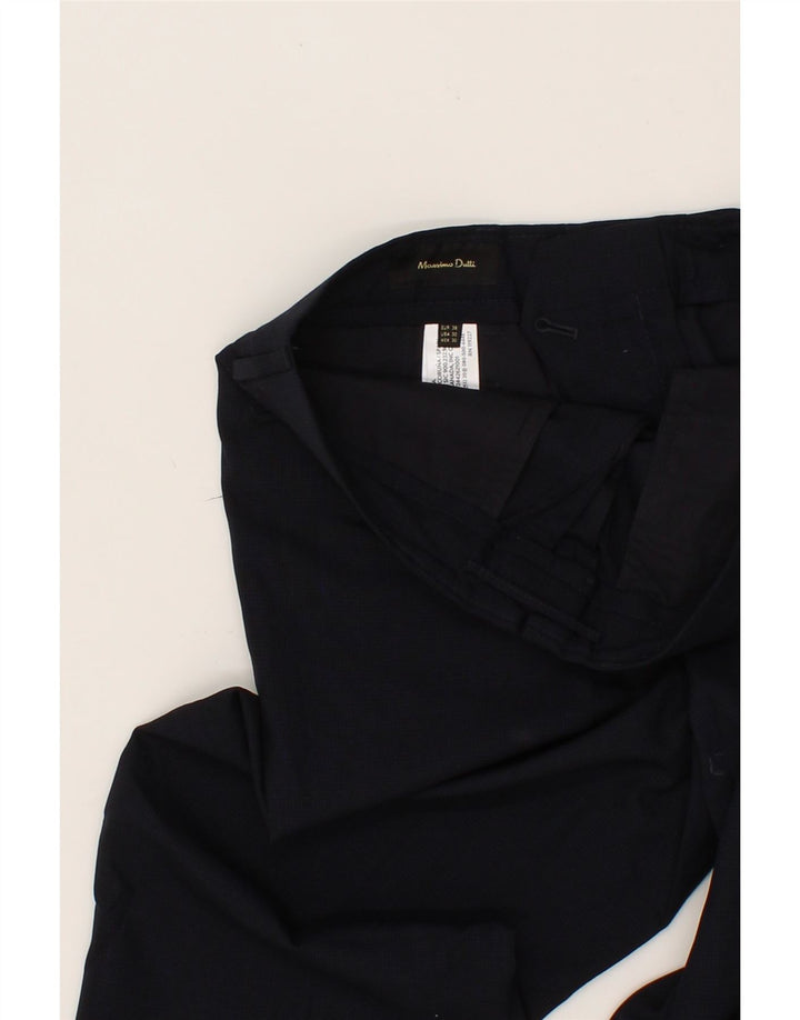 MASSIMO DUTTI Womens Pegged Chino Trousers EU 38 Small W30 L30 Navy Blue Vintage Massimo Dutti and Second-Hand Massimo Dutti from Messina Hembry 