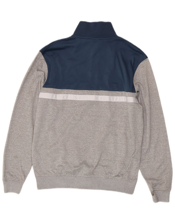 Ellesse Mens Tracksuit Top Jacket Large Grey Colourblock Polyester