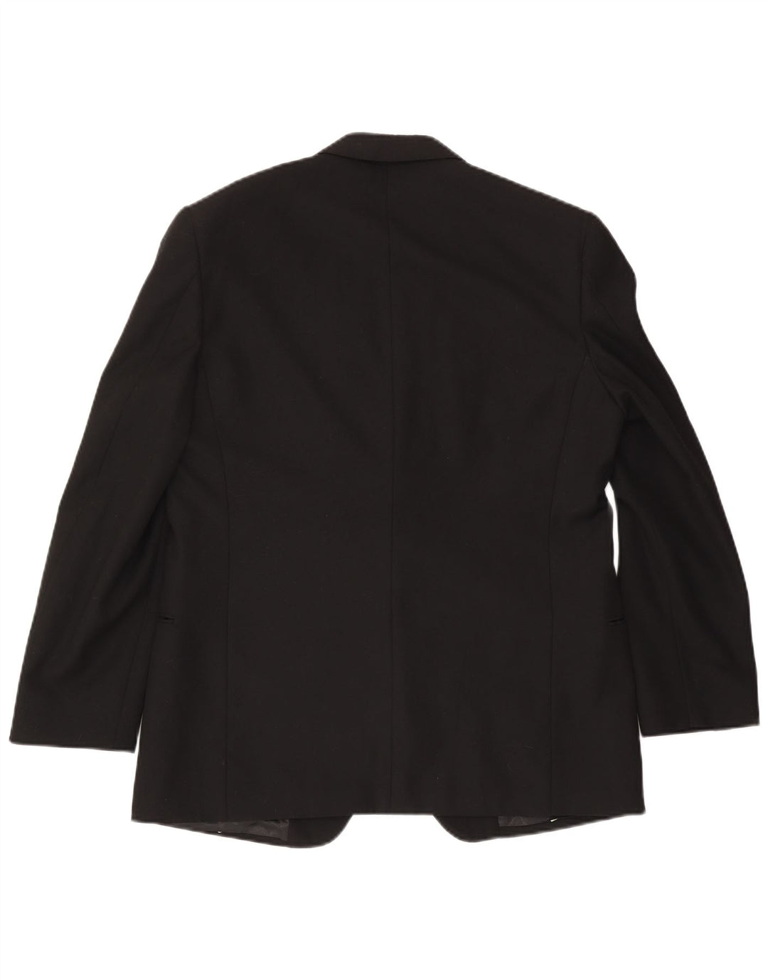 Mario Zegna Mens 1 Button Blazer Jacket UK 40 Large Black Wool