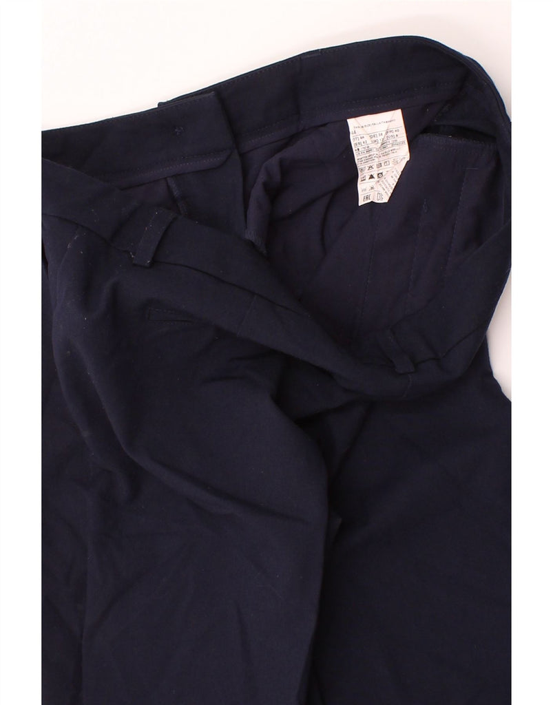 BENETTON Womens Slim Chino Trousers UK 12 Medium W32 L27 Navy Blue Cotton Vintage Benetton and Second-Hand Benetton from Messina Hembry 