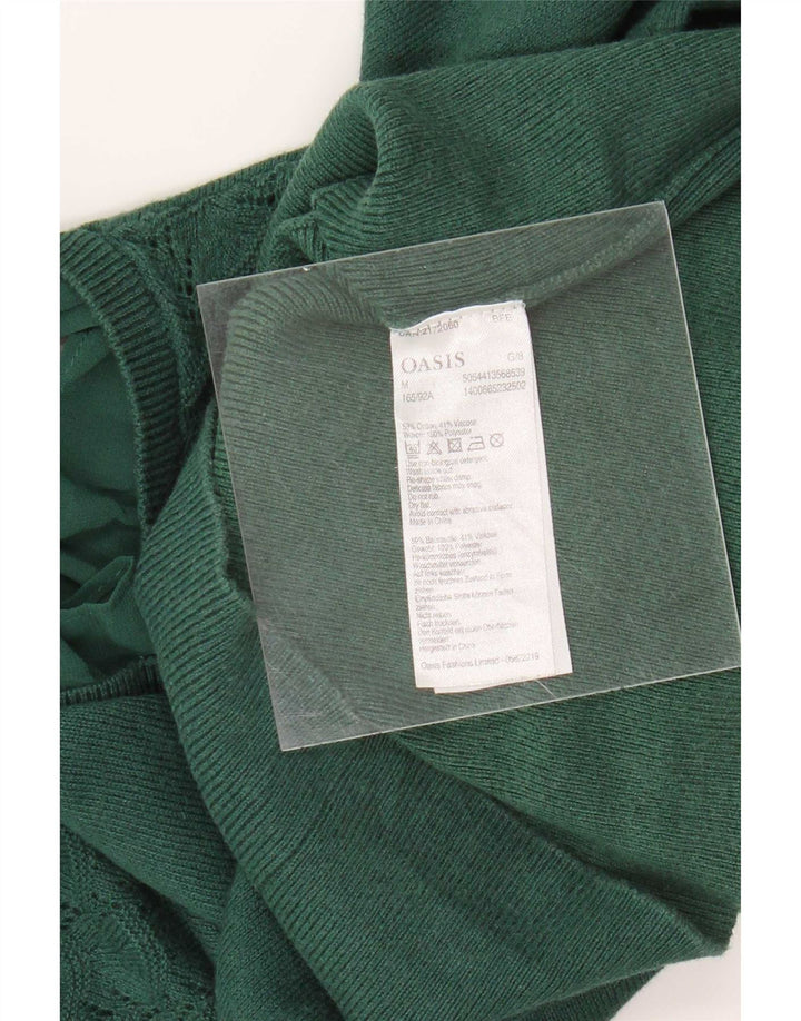 Oasis Womens Blouse Top UK 12 Medium Green Cotton