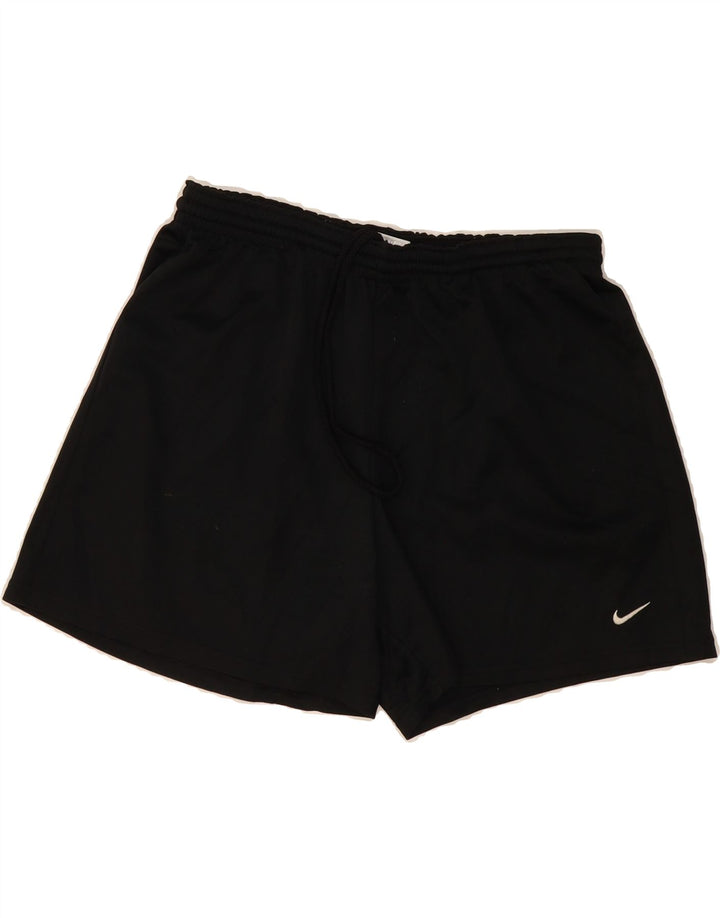 NIKE Womens Sport Shorts US 12/14 Large  Black Polyester Vintage Nike and Second-Hand Nike from Messina Hembry 