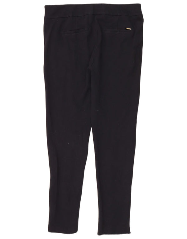 Marks & Spencer Womens Slim Casual Trousers UK 16 Large W34 L28 Black