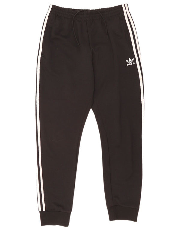 Adidas Mens Tracksuit Trousers Joggers Medium Black Polyester
