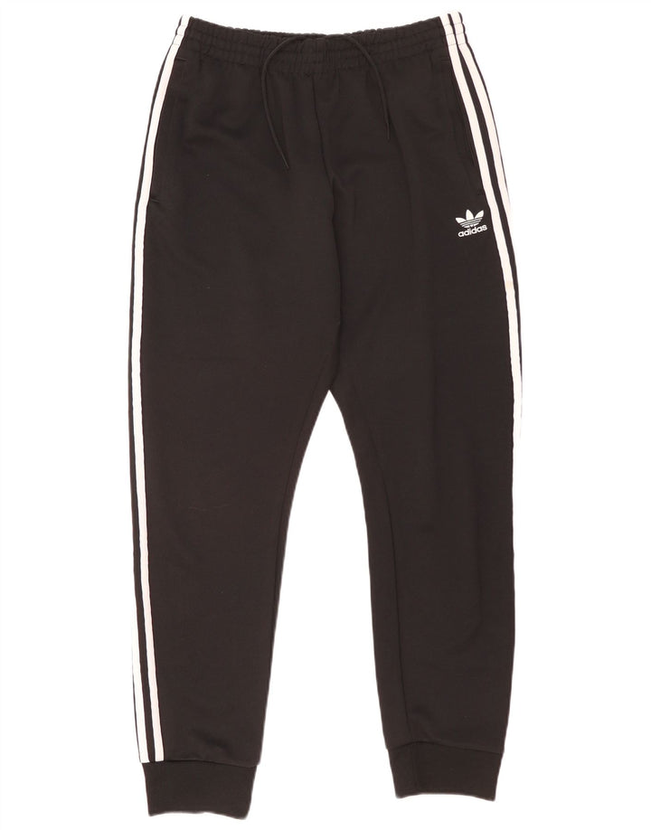 Adidas Mens Tracksuit Trousers Joggers Medium Black Polyester