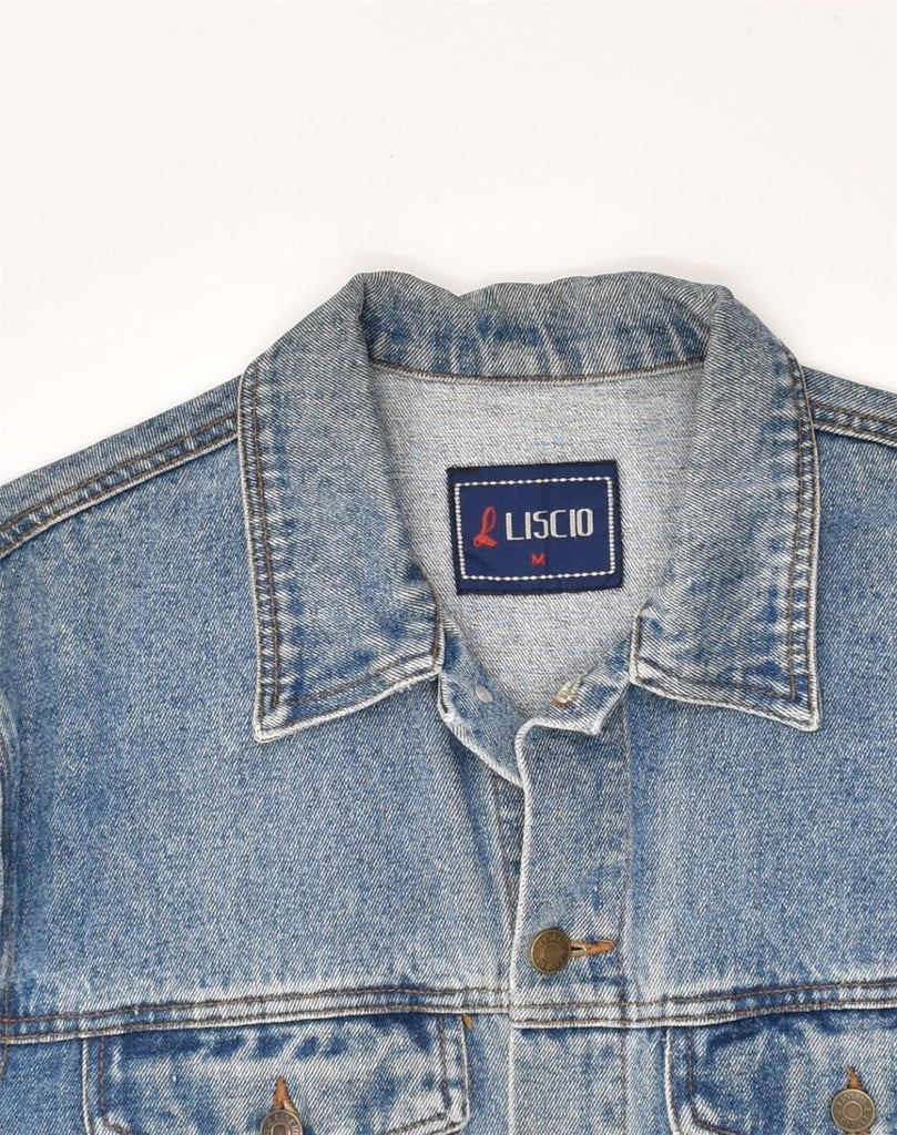 VINTAGE Mens Denim Jacket UK 38 Medium Blue Cotton | Vintage Vintage | Thrift | Second-Hand Vintage | Used Clothing | Messina Hembry 