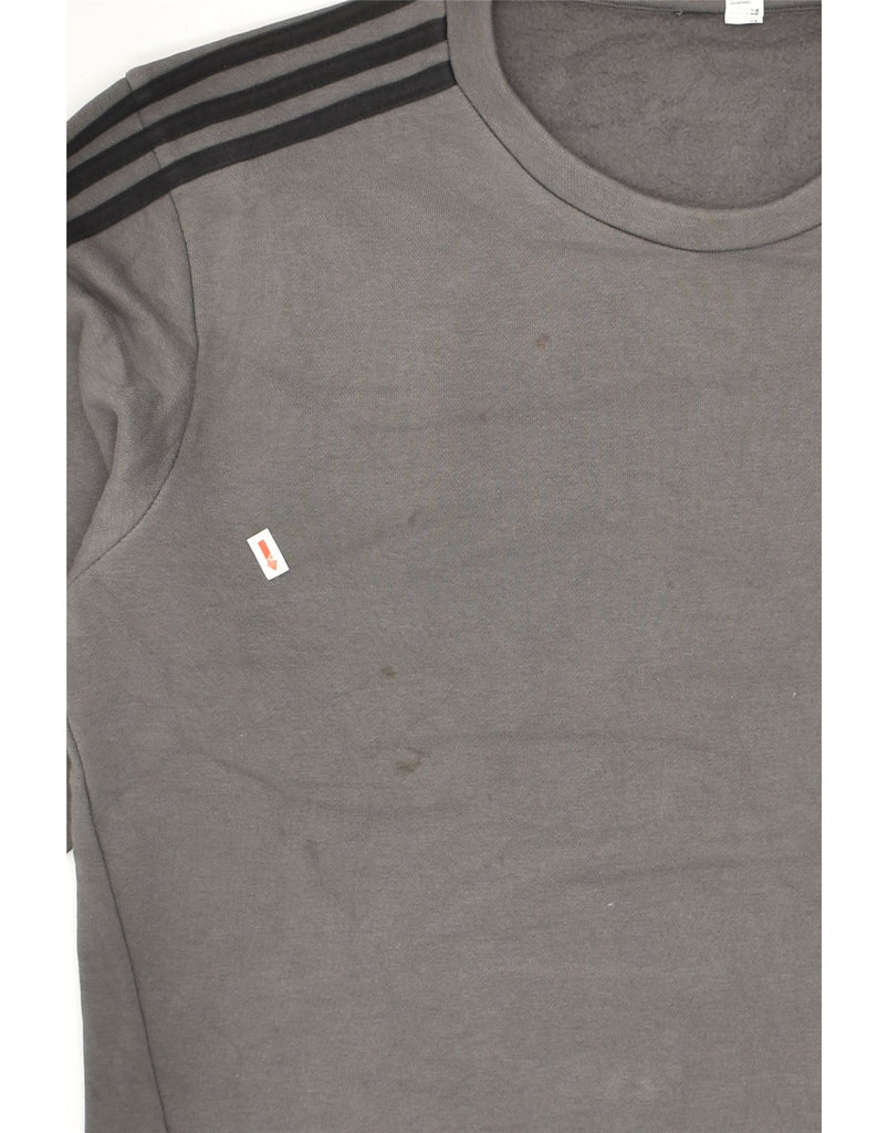 ADIDAS Mens Graphic Sweatshirt Jumper Medium Grey Cotton | Vintage Adidas | Thrift | Second-Hand Adidas | Used Clothing | Messina Hembry 