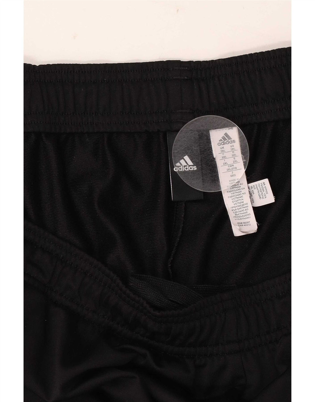 Adidas Mens Tracksuit Trousers 2XL  Black Polyester