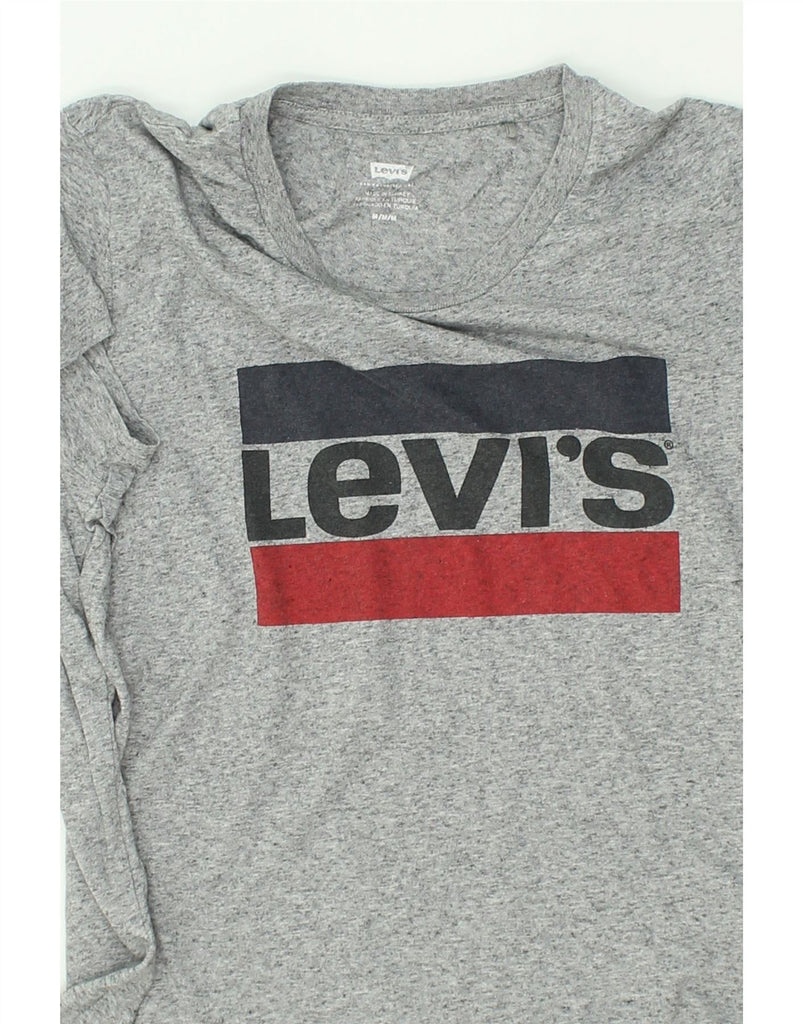 LEVI'S Boys Graphic T-Shirt Top 12-13 Years Medium Grey Cotton | Vintage Levi's | Thrift | Second-Hand Levi's | Used Clothing | Messina Hembry 