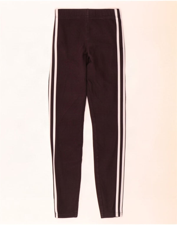 Adidas Girls Leggings 13-14 Years Black Cotton